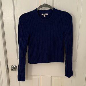 Madewell Navy Ribbed Knit Sweater